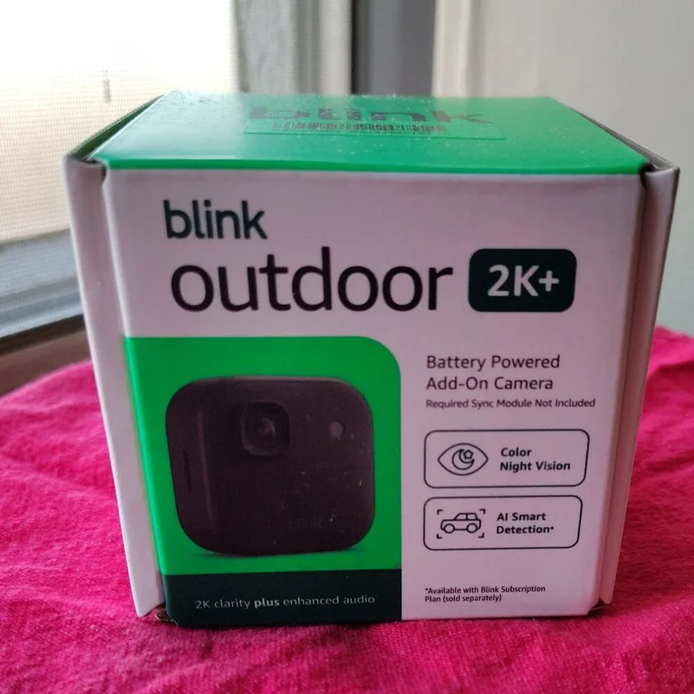 Blink Outdoor 2K+ Wireless Smart Security Camera NEW in Box